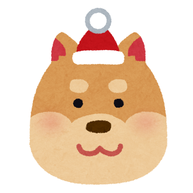 クリスマス 犬 イラスト詳細 3位
