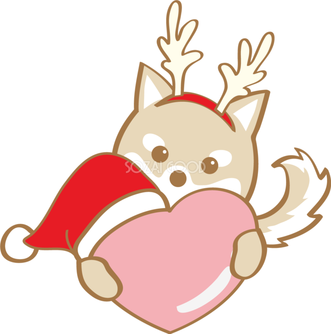 クリスマス 犬 イラスト詳細 5位