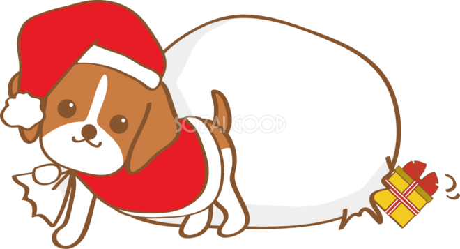 クリスマス 犬 イラスト詳細 6位