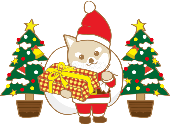 クリスマス 犬 イラスト詳細 8位