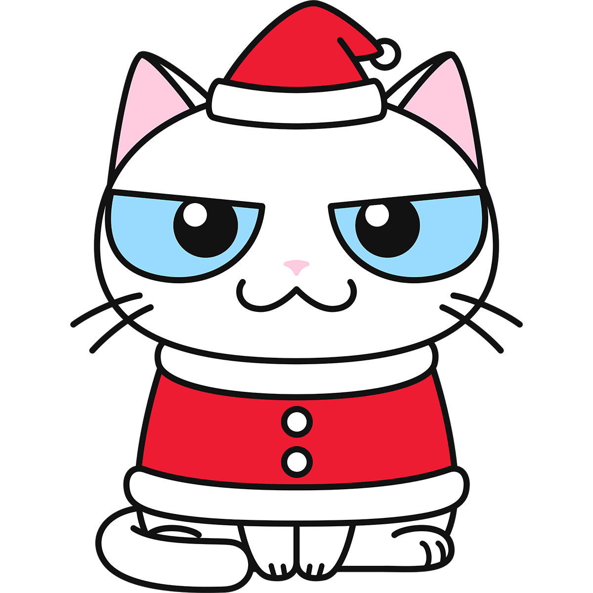 クリスマス 猫 イラスト詳細 6位