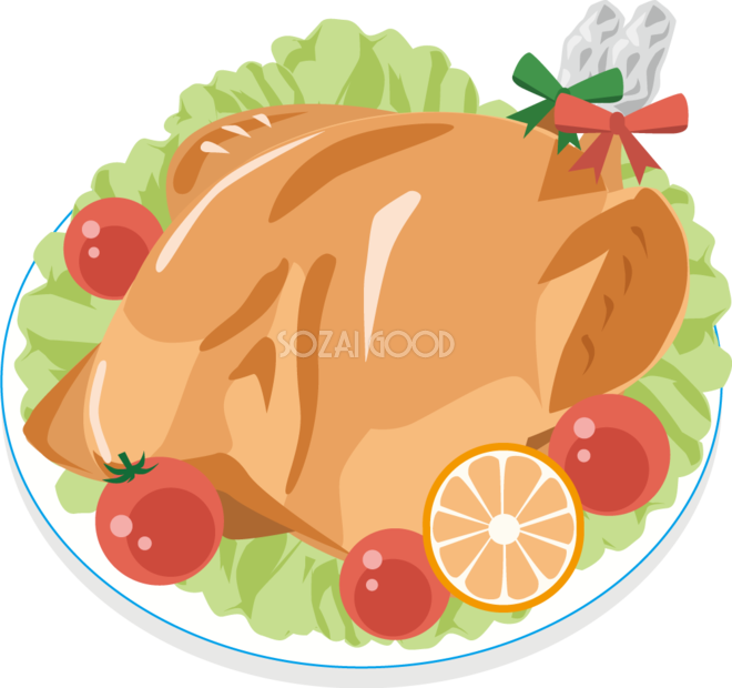 クリスマス 食べ物 イラスト詳細 8位