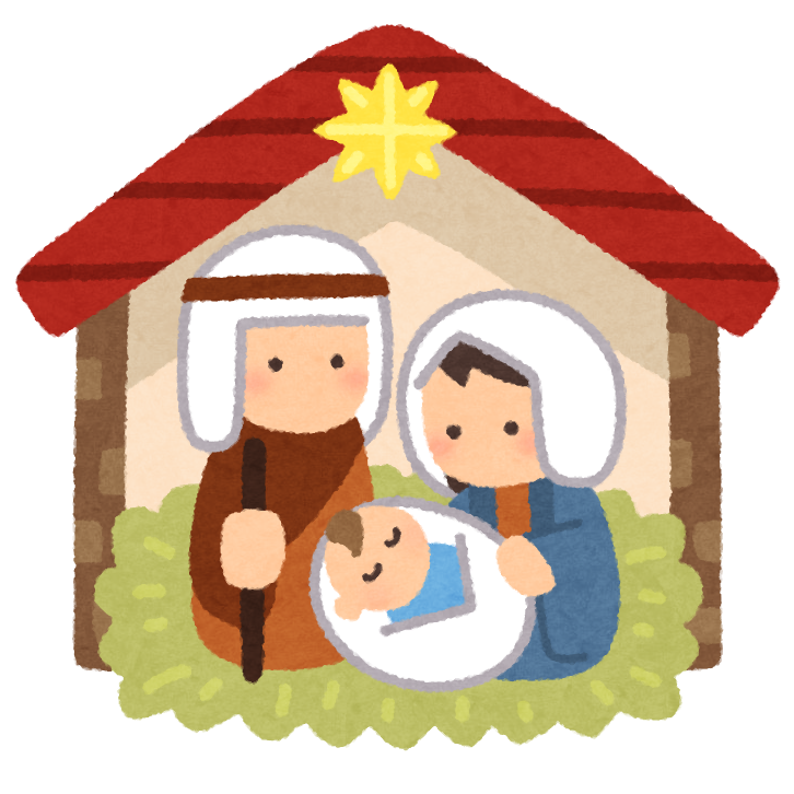 クリスマス 馬 小屋 イラスト - KibrisPDR