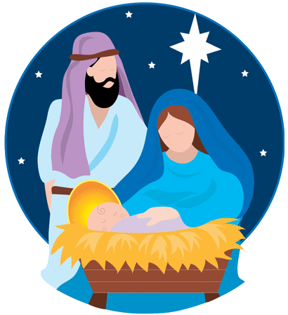 クリスマス 馬 小屋 イラスト詳細 8位
