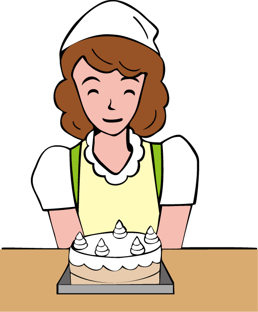 ケーキ を 持つ イラスト詳細 10位
