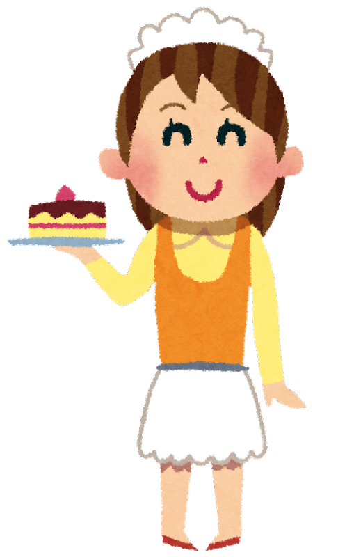 ケーキ を 持つ イラスト詳細 4位