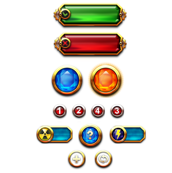 ゲーム Ui 素材 - KibrisPDR