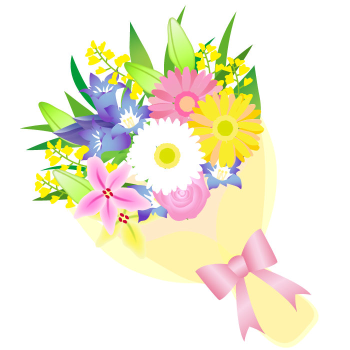 コスモス 花束 イラスト詳細 8位
