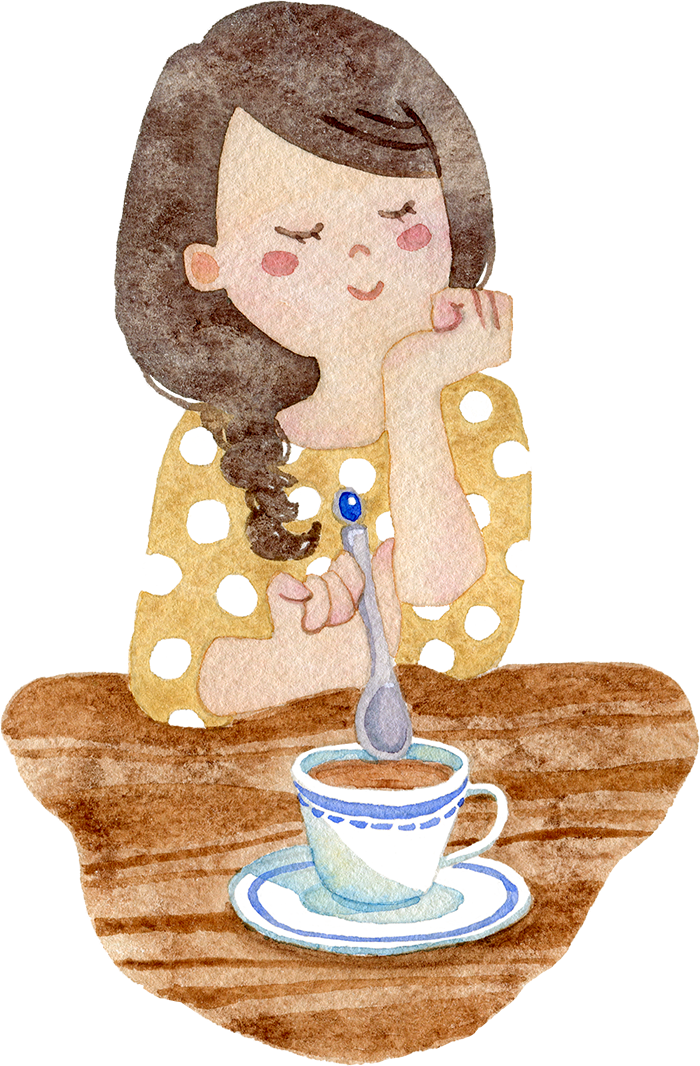 コーヒー を 飲む イラスト詳細 4位