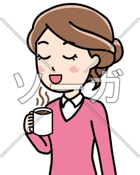 コーヒー を 飲む イラスト詳細 8位