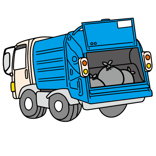 ゴミ 収集 車 イラスト詳細 5位