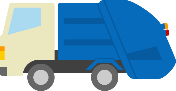 ゴミ 収集 車 イラスト詳細 6位
