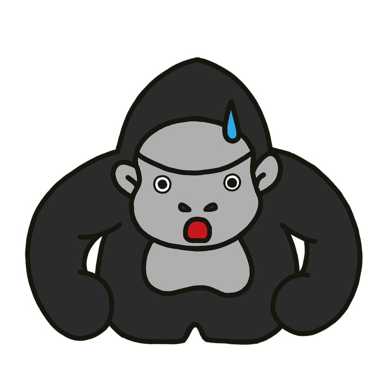 ゴリラ かっこいい イラスト詳細 6位