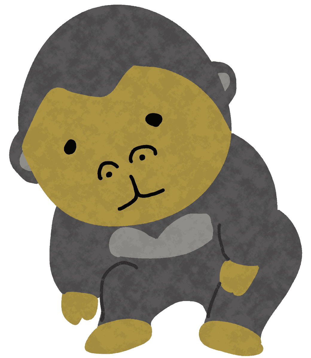 ゴリラ フリー 素材詳細 10位