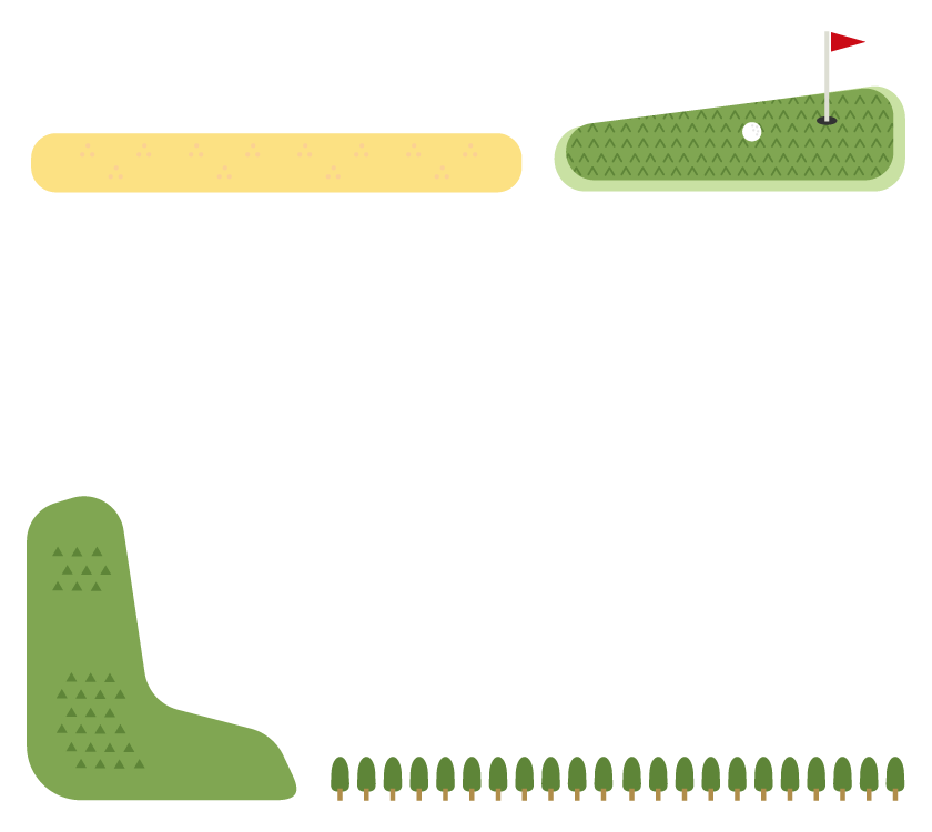 ゴルフ コース イラスト詳細 8位