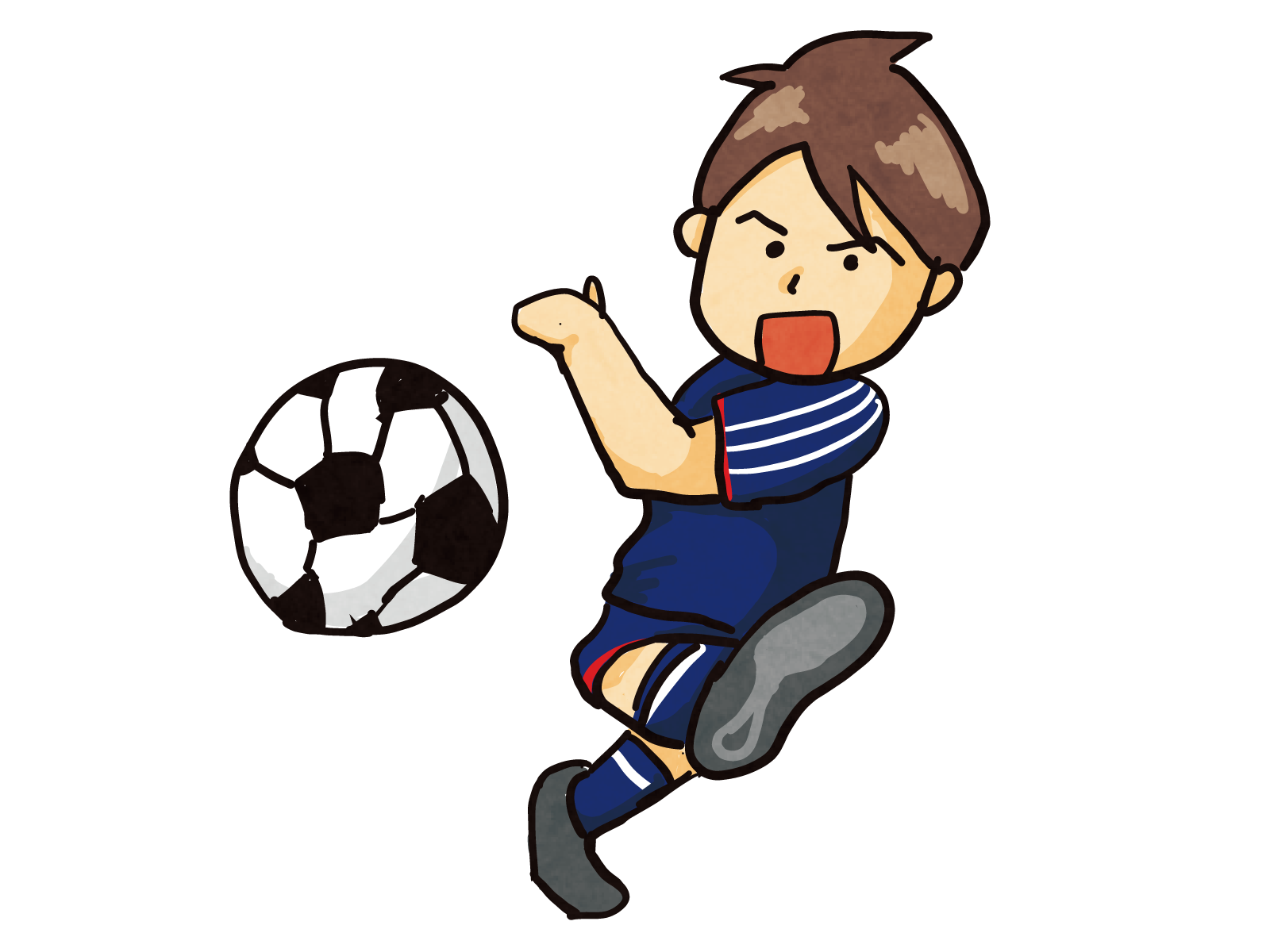 サッカー の イラスト詳細 8位