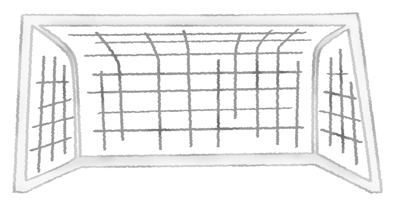 サッカー ゴール イラスト詳細 3位