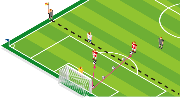サッカー フィールド イラスト詳細 9位