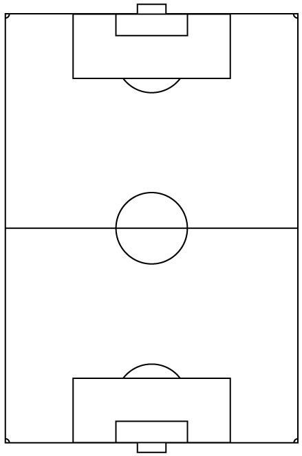 サッカー フィールド イラスト詳細 4位