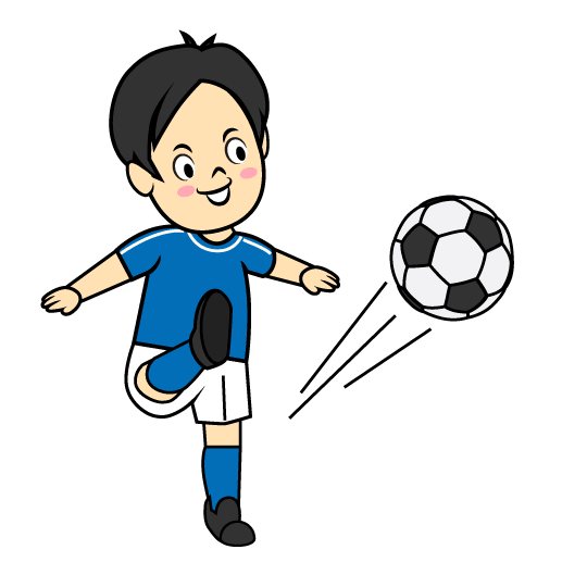 サッカー 蹴る イラスト詳細 7位