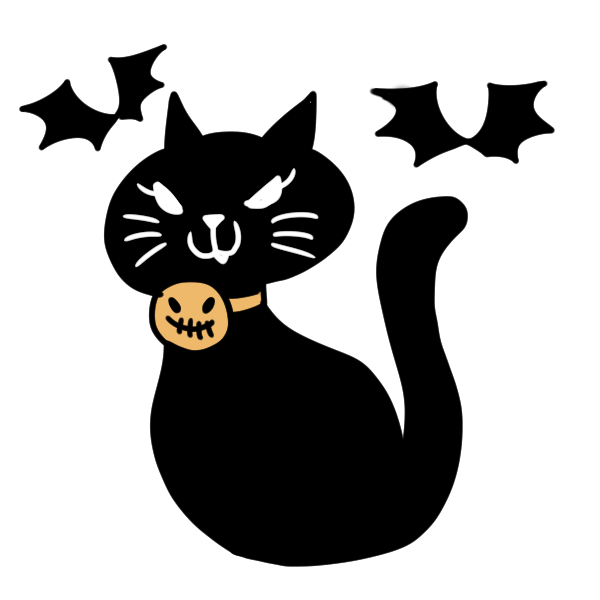 シルエット ハロウィン ねこ イラスト詳細 8位