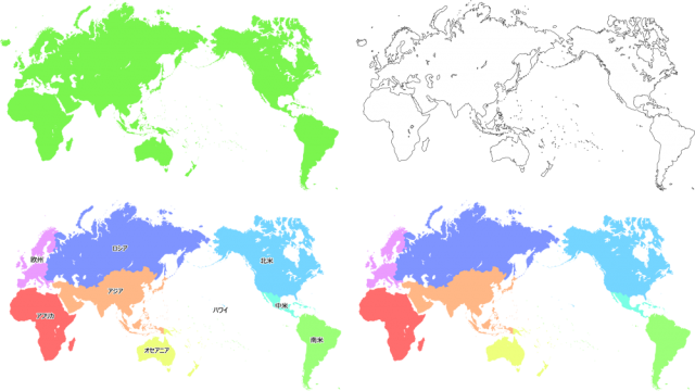 シンプル 世界 地図 イラスト詳細 5位