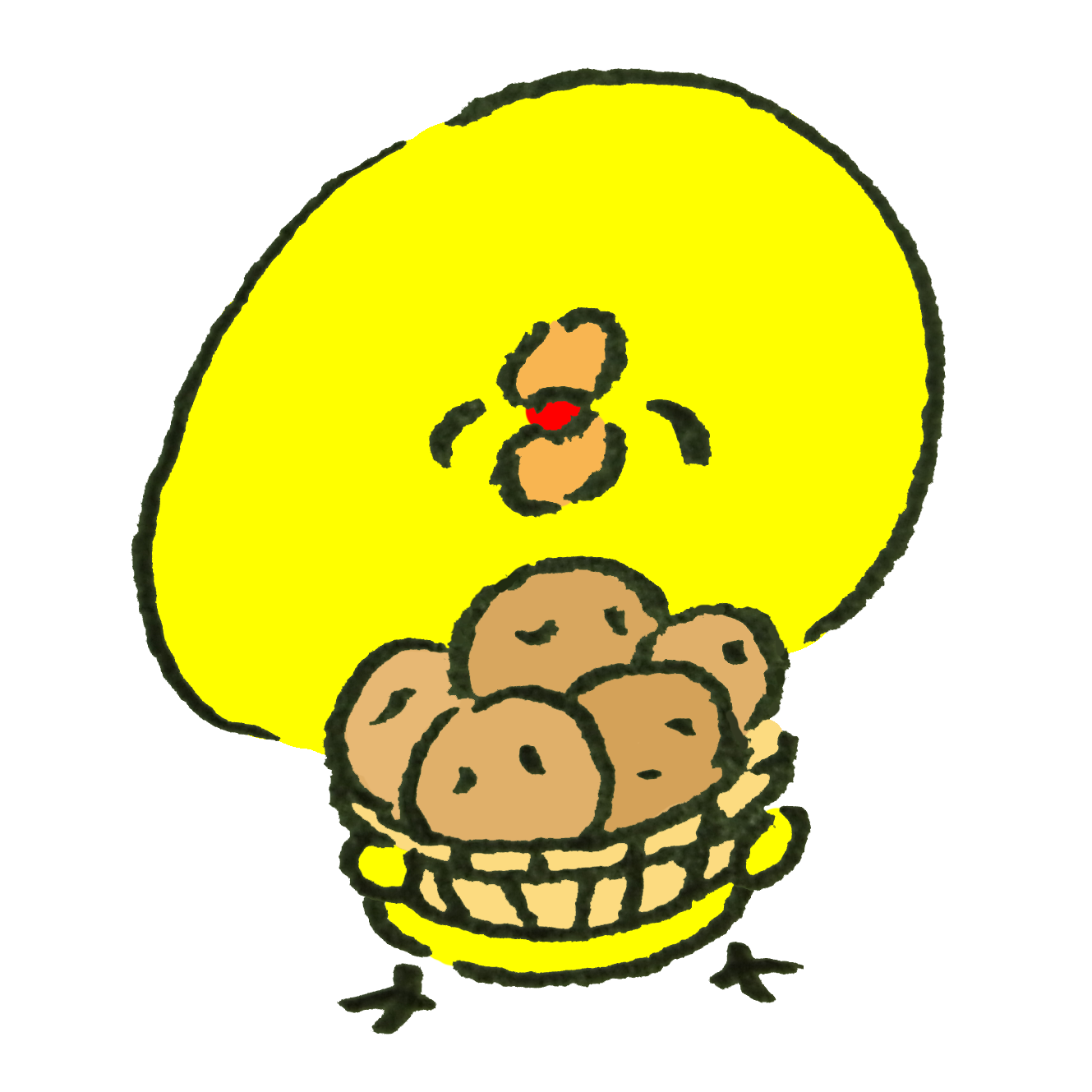 ジャガイモ 収穫 イラスト詳細 3位