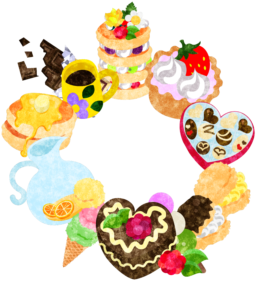 スイーツ イラスト詳細 13位