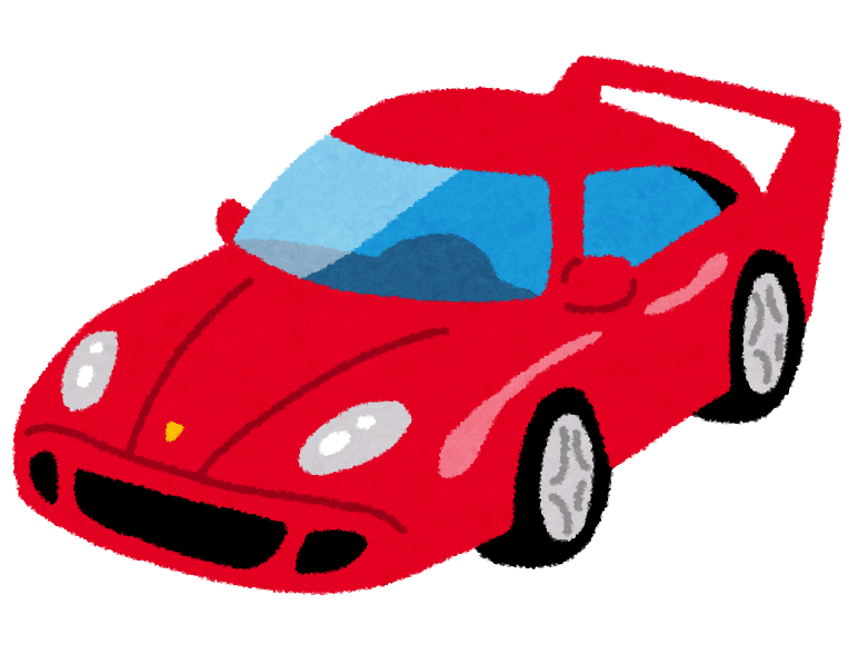 スポーツ カー イラスト 簡単詳細 2位