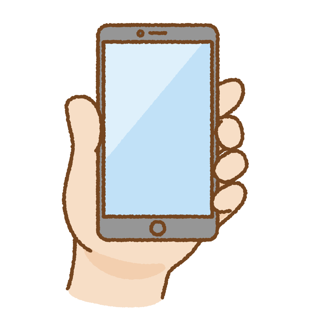 スマホ 手 イラスト詳細 2位
