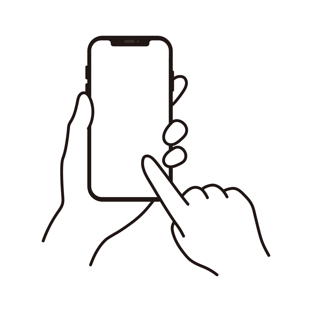 スマホ 手 イラスト詳細 3位