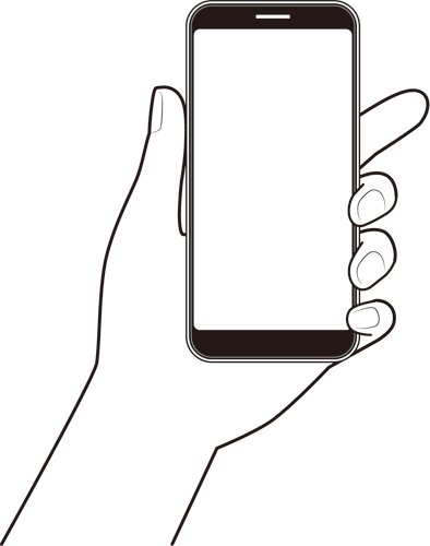 スマホ 手 イラスト詳細 7位