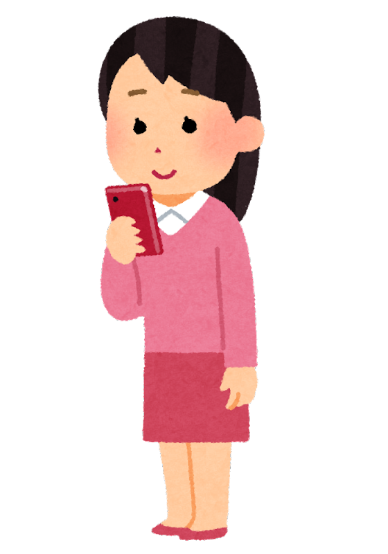 スマホ 持っ てる イラスト詳細 5位