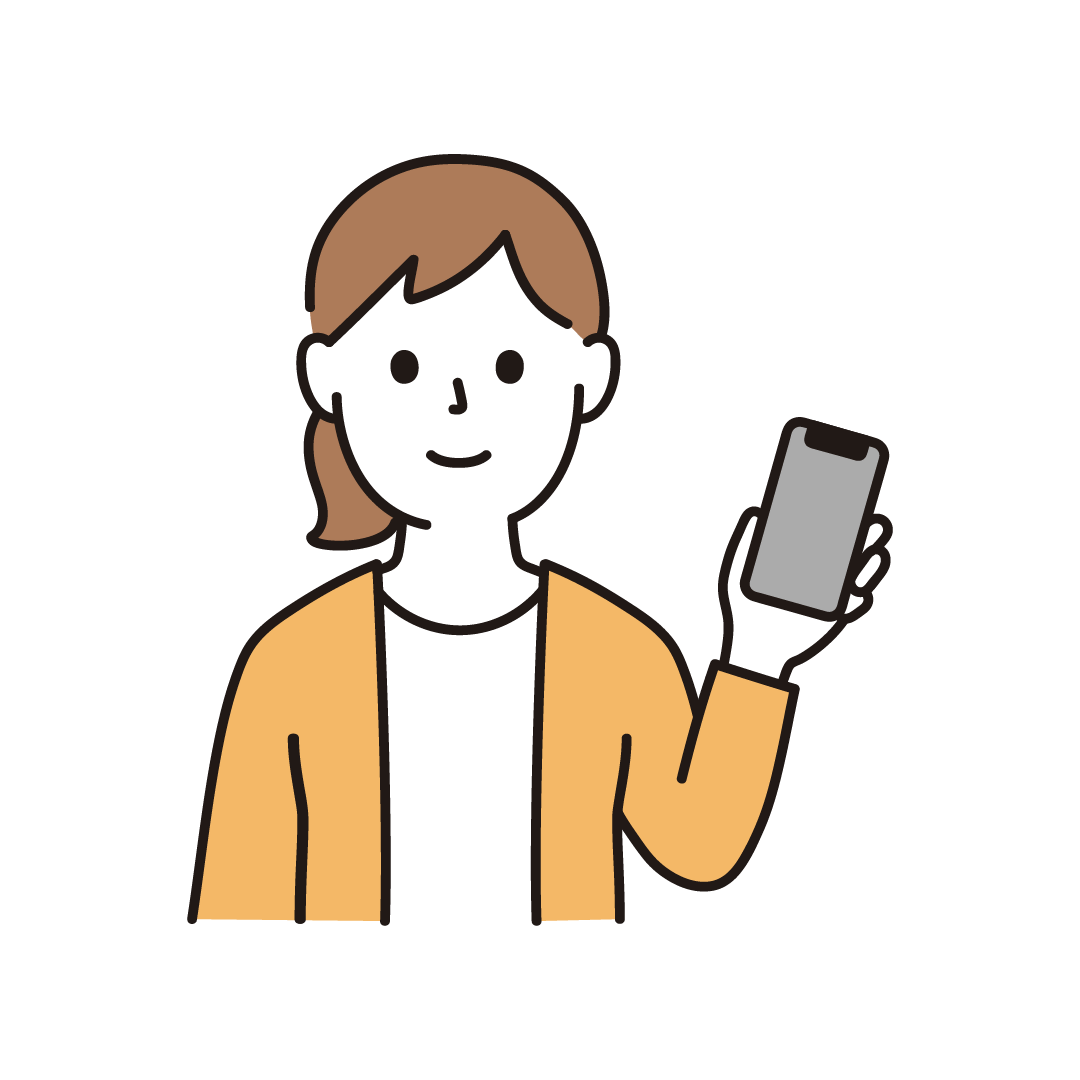 スマホ 持つ イラスト詳細 6位