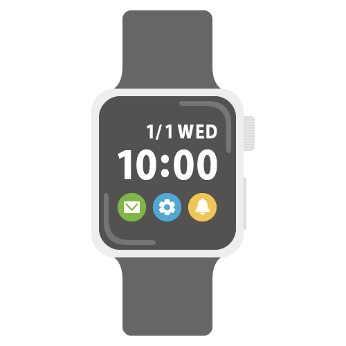 スマート ウォッチ イラスト詳細 6位