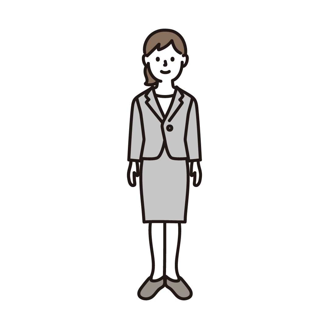 スーツ 女 イラスト詳細 7位
