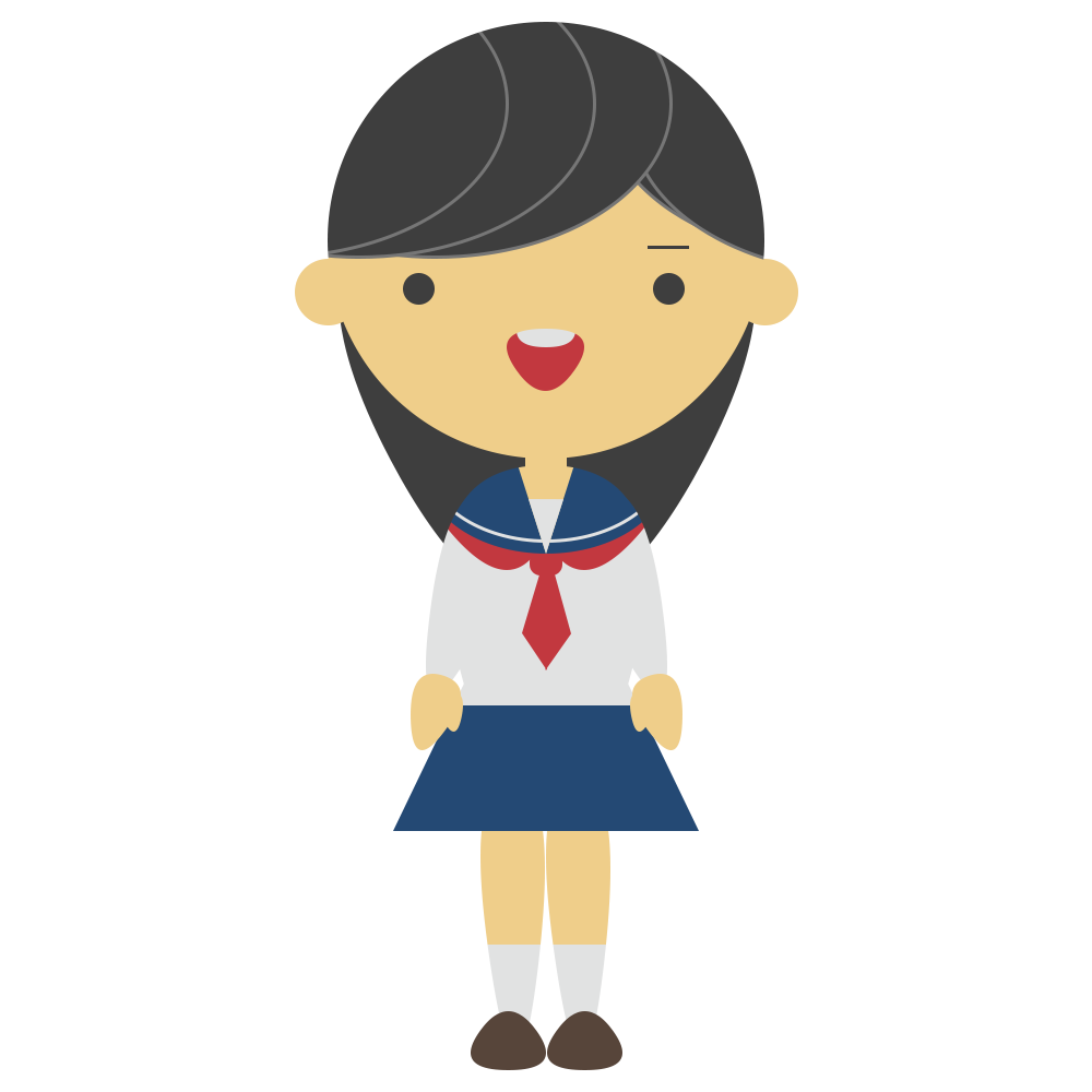 セーラー服 フリー 素材詳細 8位