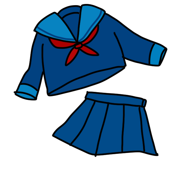セーラー服 フリー 素材詳細 5位