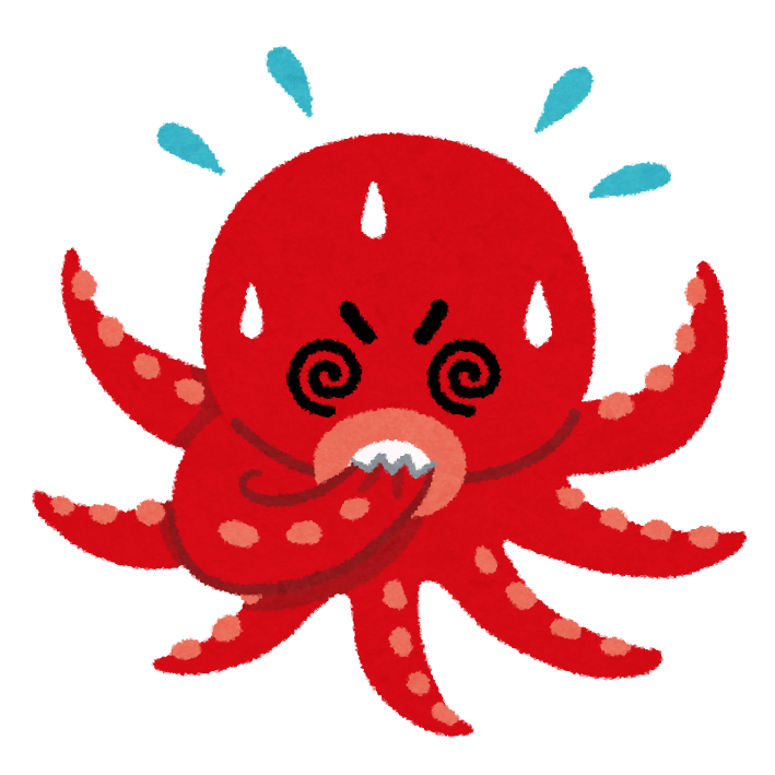 タコ の イラスト詳細 10位