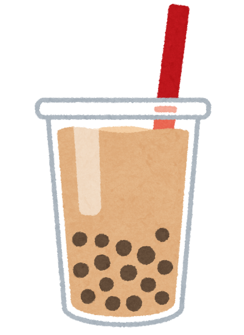 タピオカ 飲ん でる イラスト詳細 11位