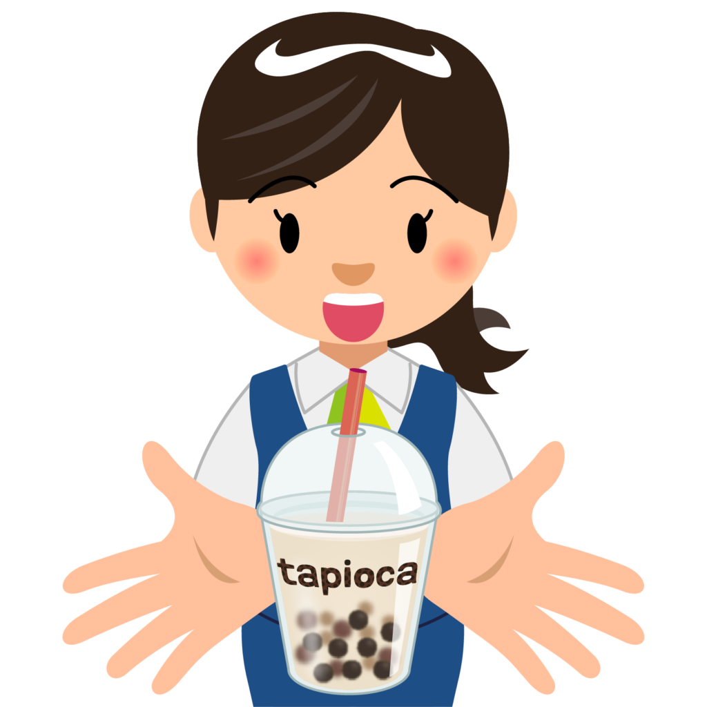 タピオカ 飲ん でる イラスト詳細 7位