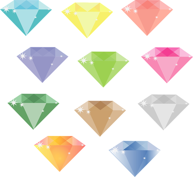 ダイヤモンド イラスト かわいい詳細 13位