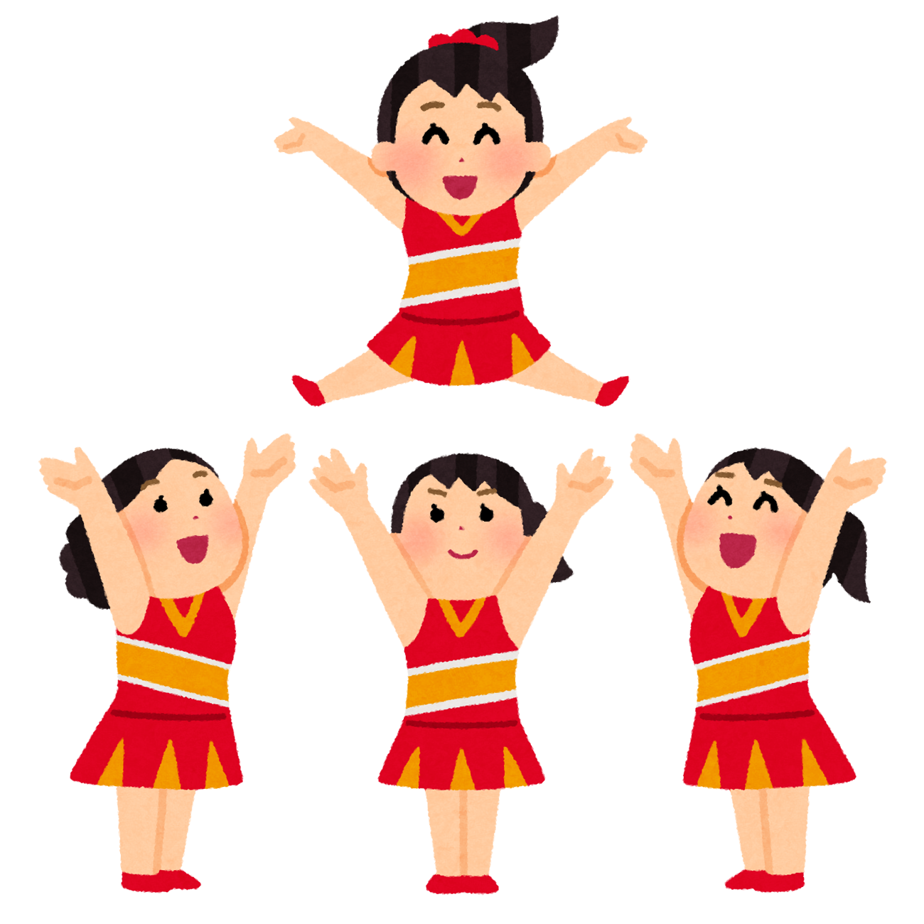 チアダンス イラスト詳細 3位