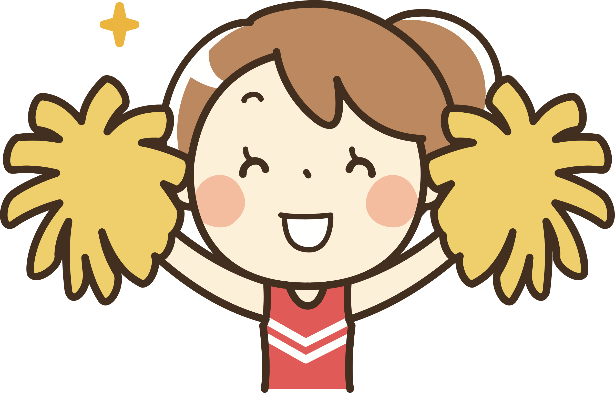 チアダンス イラスト詳細 5位