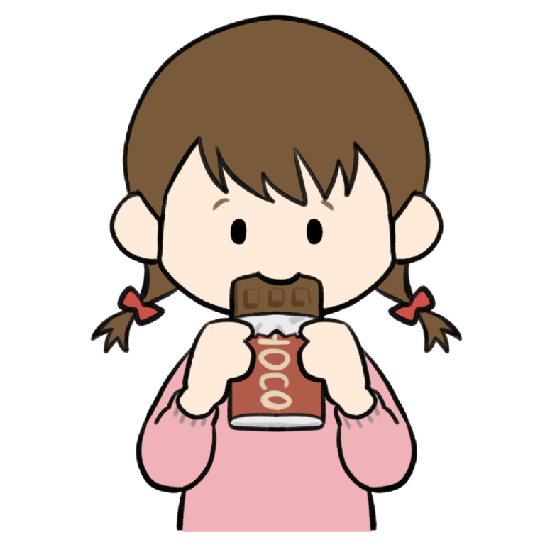 チョコ 食べる イラスト詳細 5位
