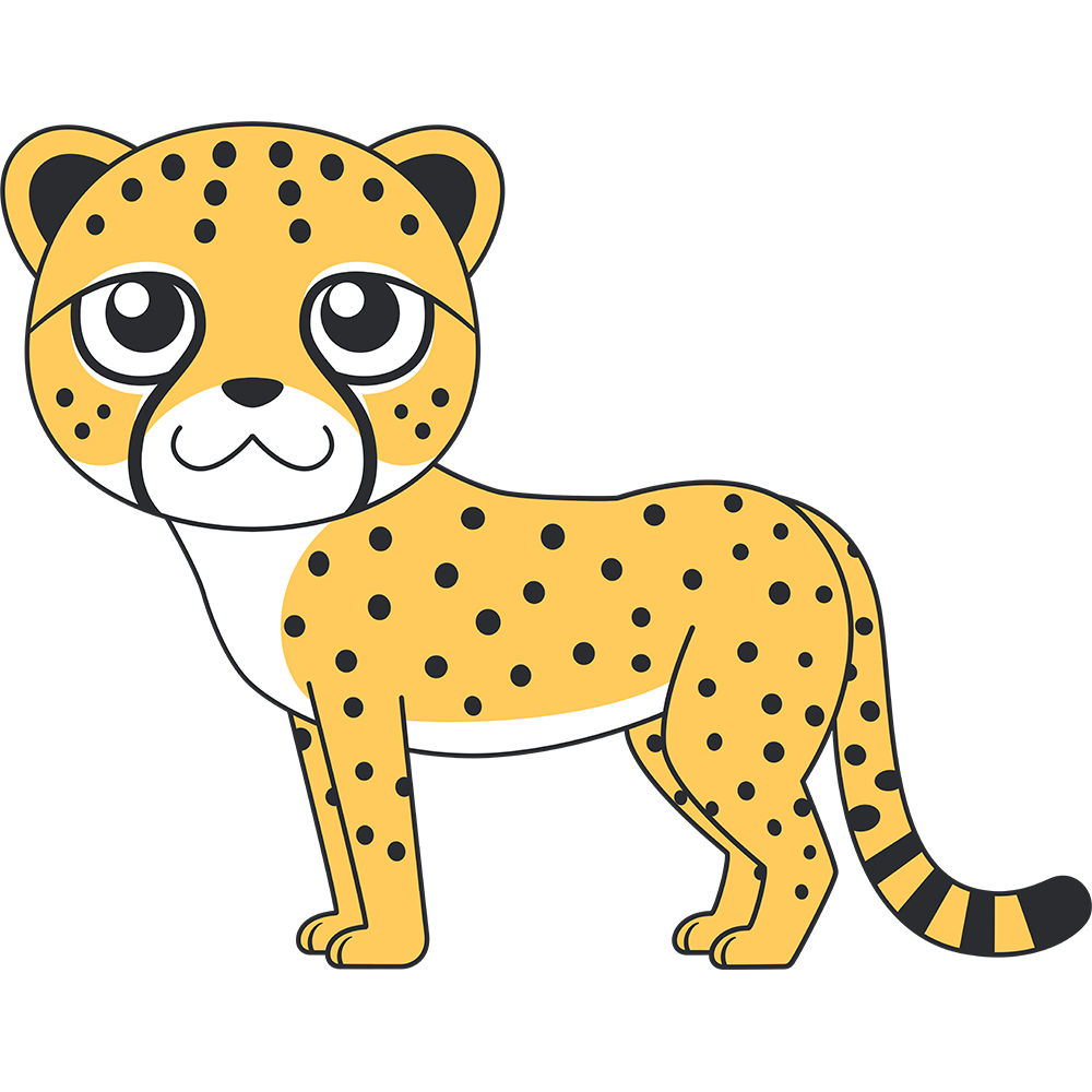 チーター イラスト詳細 2位