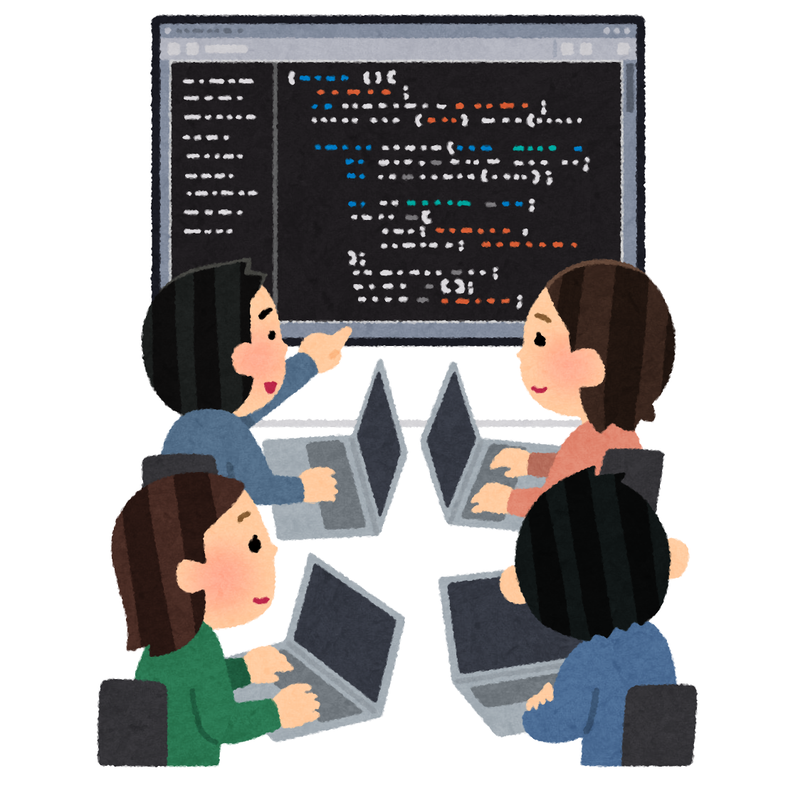 チーム ワーク イラスト 無料詳細 2位