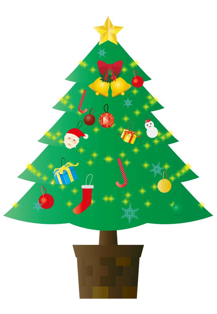 ツリー クリスマス イラスト詳細 9位