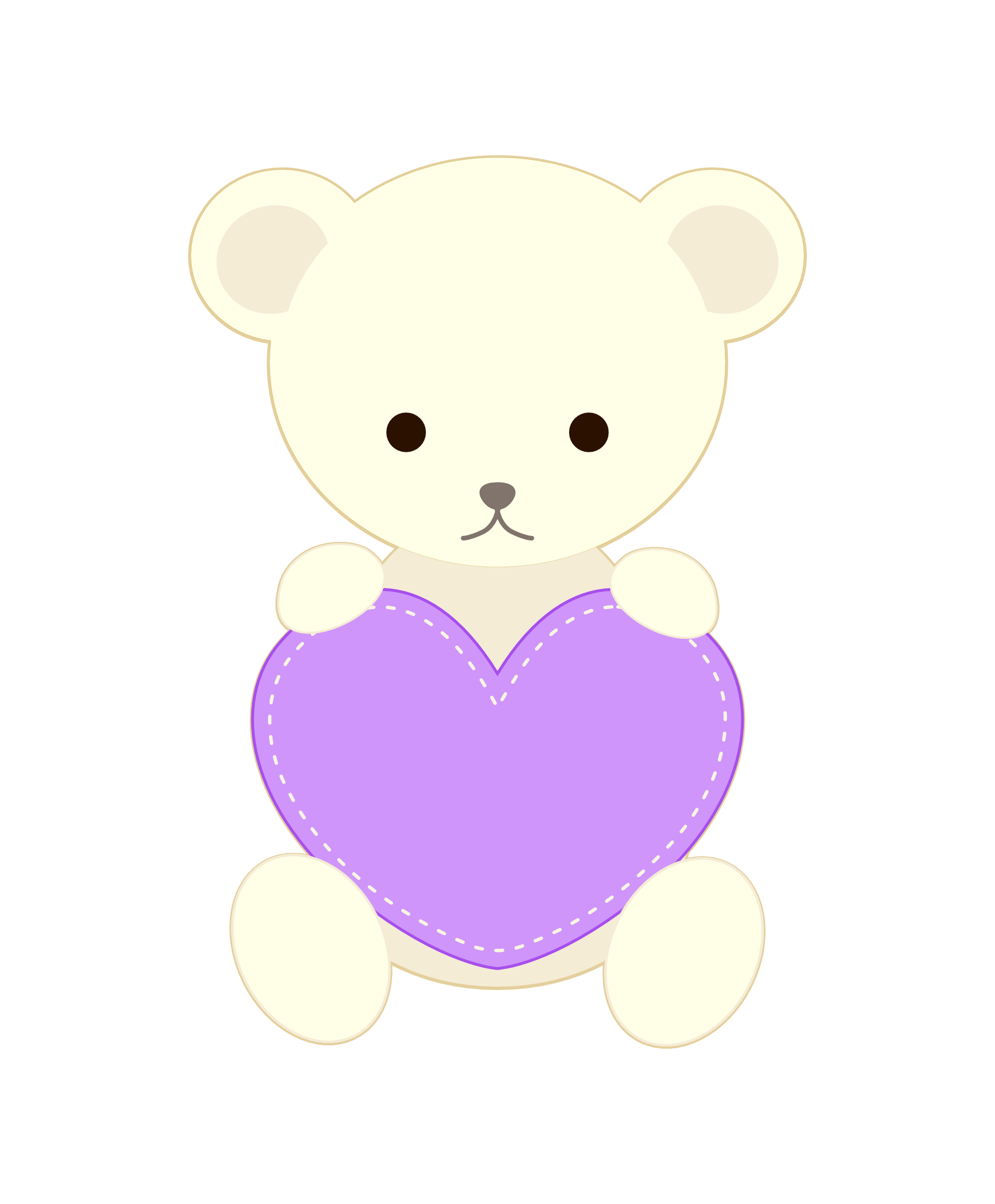 テディベア イラスト 手書き詳細 9位