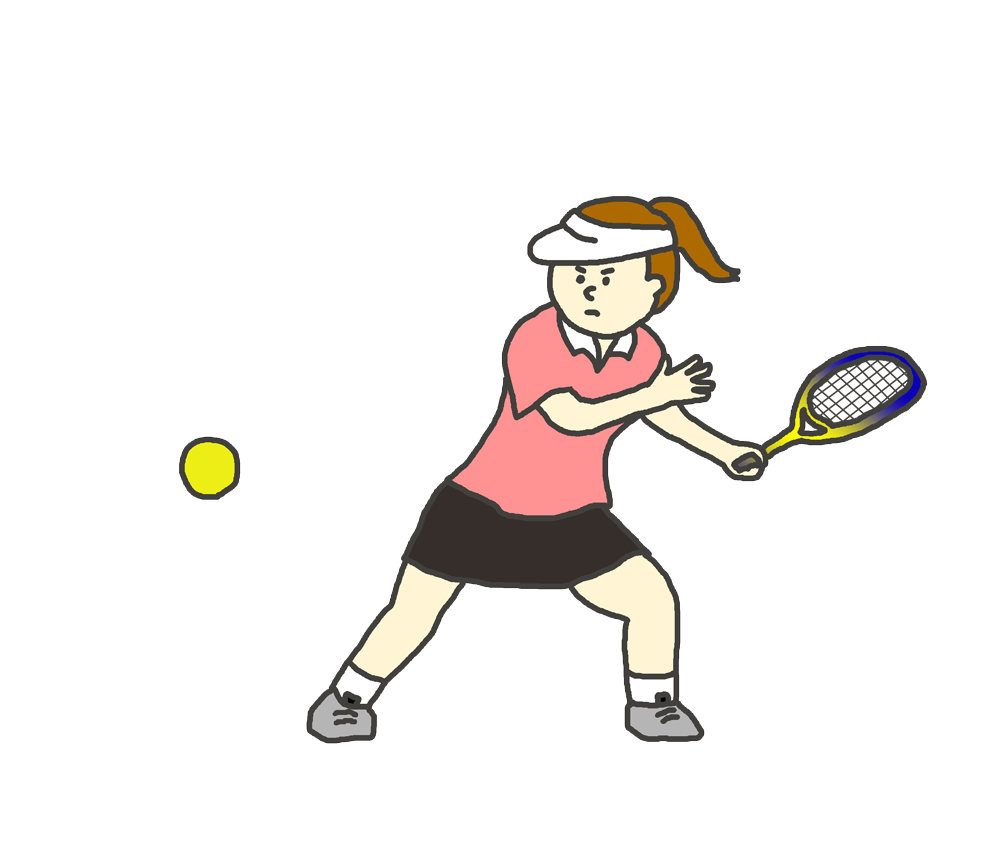 テニス イラスト 簡単詳細 13位